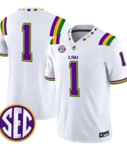 Team Jersey #1 LSU Tigers Jersey 2026 Mardi Gras Edition Limited All Stitched by My Store NCAA Football Jerseys