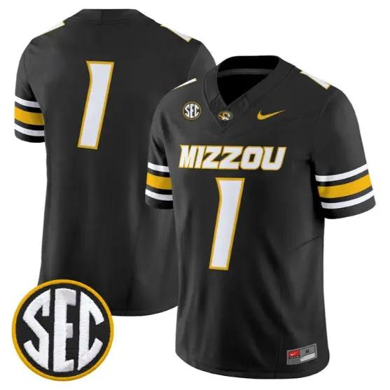 Team Jersey #1 Missouri Tigers Jersey 2026 Vapor Limited All Stitched 2 Team Jersey #1 Missouri Tigers Jersey 2026 Vapor Limited All Stitched by My Store NCAA Football Jerseys
