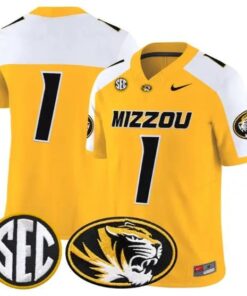 Team Jersey #1 Missouri Tigers Jersey 2026 Vapor Limited All Stitched 8 Team Jersey #1 Missouri Tigers Jersey 2026 Vapor Limited All Stitched by My Store NCAA Football Jerseys