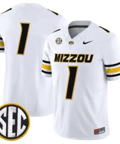 Team Jersey #1 Missouri Tigers Jersey 2026 Vapor Limited All Stitched 10 Team Jersey #1 Missouri Tigers Jersey 2026 Vapor Limited All Stitched by My Store NCAA Football Jerseys
