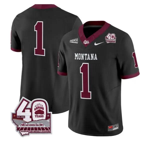 Team Jersey #1 Montana Grizzlies 2026-40th Anniv Patch Stitched 2 Team Jersey #1 Montana Grizzlies 2026-40th Anniv Patch Stitched by My Store NCAA Football Jerseys