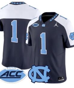 Team Jersey #1 North Carolina Tar Heels 2026 Limited All Stitched by My Store NCAA Football Jerseys