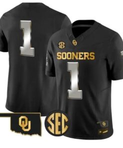 Team Jersey #1 Oklahoma Sooners Jersey 2026 Vapor Limited Stitched by My Store NCAA Football Jerseys