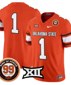 Team Jersey #1 Oklahoma State 2026 Leslie O'neal Limited Stitched 9 Team Jersey #1 Oklahoma State 2026 Leslie O'neal Limited Stitched by My Store NCAA Football Jerseys