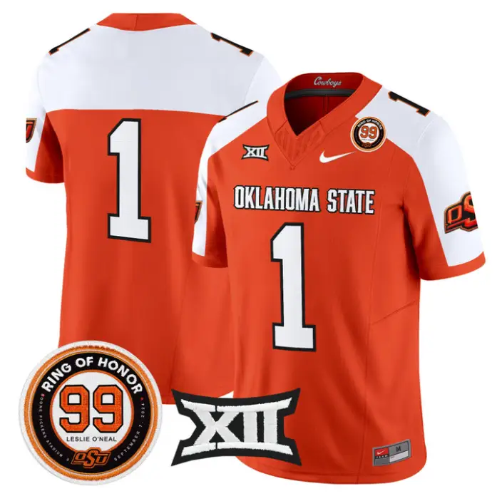 Team Jersey #1 Oklahoma State 2026 Leslie O'neal Limited Stitched 3 Team Jersey #1 Oklahoma State 2026 Leslie O'neal Limited Stitched by My Store NCAA Football Jerseys