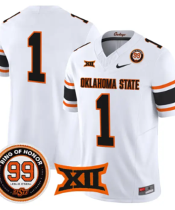 Team Jersey #1 Oklahoma State 2026 Leslie O'neal Limited Stitched 10 Team Jersey #1 Oklahoma State 2026 Leslie O'neal Limited Stitched by My Store NCAA Football Jerseys