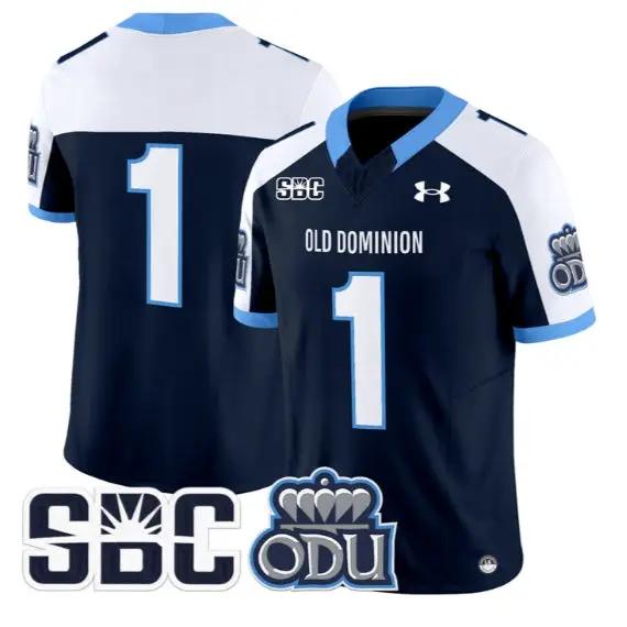 Team Jersey #1 Old Dominion Monarchs 2026 Vapor Limited All Stitched by My Store NCAA Football Jerseys