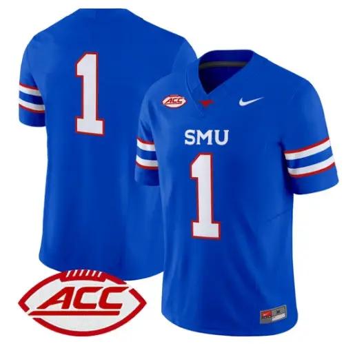 Team Jersey #1 SMU Mustangs 2026 Vapor Limited All Stitched 2 Team Jersey #1 SMU Mustangs 2026 Vapor Limited All Stitched by My Store NCAA Football Jerseys