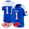 Team Jersey #1 SMU Mustangs 2026 Vapor Limited All Stitched by My Store NCAA Football Jerseys