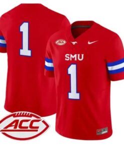 Team Jersey #1 SMU Mustangs 2026 Vapor Limited All Stitched 9 Team Jersey #1 SMU Mustangs 2026 Vapor Limited All Stitched by My Store NCAA Football Jerseys