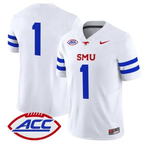 Team Jersey #1 SMU Mustangs 2026 Vapor Limited All Stitched 5 Team Jersey #1 SMU Mustangs 2026 Vapor Limited All Stitched by My Store NCAA Football Jerseys