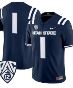 Team Jersey #1 Utah State Aggies 2026 Vapor Limited All Stitched 5 Team Jersey #1 Utah State Aggies 2026 Vapor Limited All Stitched by My Store NCAA Football Jerseys