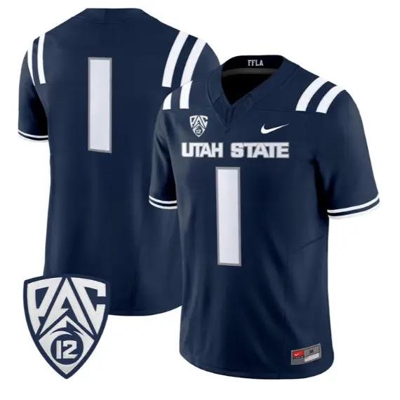 Team Jersey #1 Utah State Aggies 2026 Vapor Limited All Stitched 2 Team Jersey #1 Utah State Aggies 2026 Vapor Limited All Stitched by My Store NCAA Football Jerseys