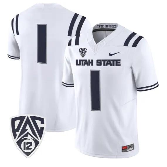 Team Jersey #1 Utah State Aggies 2026 Vapor Limited All Stitched 3 Team Jersey #1 Utah State Aggies 2026 Vapor Limited All Stitched by My Store NCAA Football Jerseys