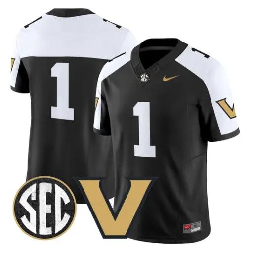 Team Jersey #1 Vanderbilt Commodores 2026 Vapor V2 Limited Stitched 1 Team Jersey #1 Vanderbilt Commodores 2026 Vapor V2 Limited Stitched by My Store NCAA Football Jerseys