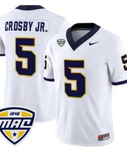 Terrell_Crosby_Jr._Jersey_5_Toledo_Rockets_2026_Vapor_Limited_Stitched_White - Malcom Terry Terrell Crosby Jr. Jersey #5 Toledo Rockets 2026 Vapor Limited Stitched by My Store NCAA Football Jerseys