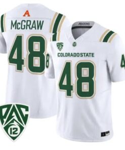 Thurman McGraw Jersey #48 Colorado State Rams 2026 Vapor All Stitched by My Store NCAA Football Jerseys