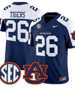 Tigers Auburn #26 Auburn Tigers Jersey 2026 Vapor Limited Stitched by My Store NCAA Football Jerseys