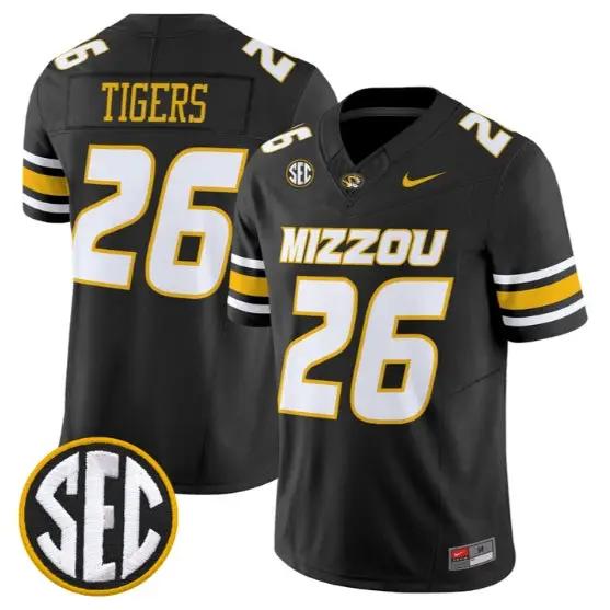 Tigers Mizzou #26 Missouri Tigers Jersey 2026 Vapor Limited Stitched 2 Tigers Mizzou #26 Missouri Tigers Jersey 2026 Vapor Limited Stitched by My Store NCAA Football Jerseys