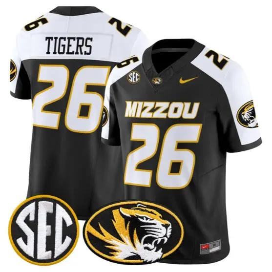 Tigers Mizzou #26 Missouri Tigers Jersey 2026 Vapor Limited Stitched 1 Tigers Mizzou #26 Missouri Tigers Jersey 2026 Vapor Limited Stitched by My Store NCAA Football Jerseys