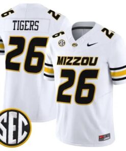 Tigers Mizzou #26 Missouri Tigers Jersey 2026 Vapor Limited Stitched 10 Tigers Mizzou #26 Missouri Tigers Jersey 2026 Vapor Limited Stitched by My Store NCAA Football Jerseys