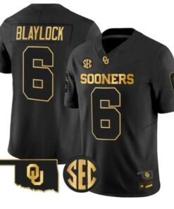 Tory Blaylock #6 Oklahoma Sooners Jersey 2026 Limited All Stitched by My Store NCAA Football Jerseys