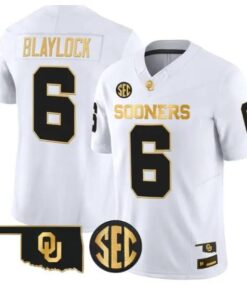 Tory Blaylock #6 Oklahoma Sooners Jersey 2026 Limited All Stitched by My Store NCAA Football Jerseys