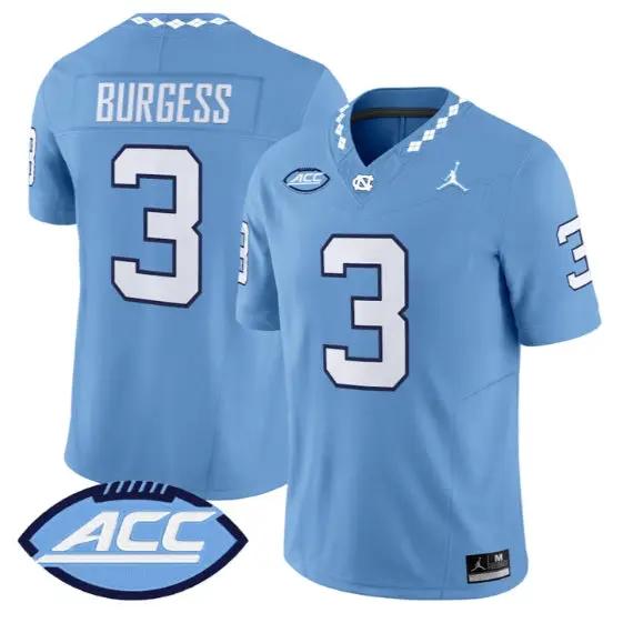 Travis Burgess Jersey #3 North Carolina Tar Heels 2026 All Stitched 2 Travis Burgess Jersey #3 North Carolina Tar Heels 2026 All Stitched by My Store NCAA Football Jerseys