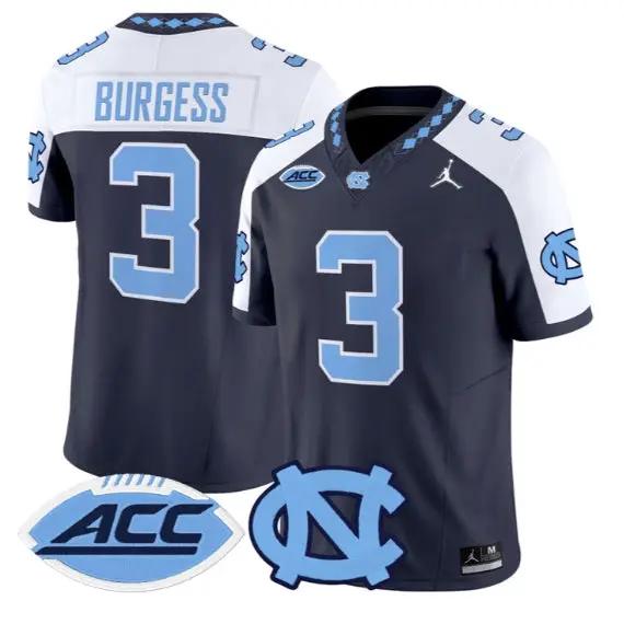Travis Burgess Jersey #3 North Carolina Tar Heels 2026 All Stitched 3 Travis Burgess Jersey #3 North Carolina Tar Heels 2026 All Stitched by My Store NCAA Football Jerseys