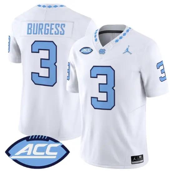 Travis Burgess Jersey #3 North Carolina Tar Heels 2026 All Stitched 5 Travis Burgess Jersey #3 North Carolina Tar Heels 2026 All Stitched by My Store NCAA Football Jerseys