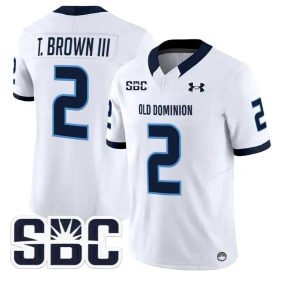 Tre' Brown III Jersey #2 Old Dominion Monarchs 2026 Limited Stitched 3 Tre' Brown III Jersey #2 Old Dominion Monarchs 2026 Limited Stitched by My Store NCAA Football Jerseys