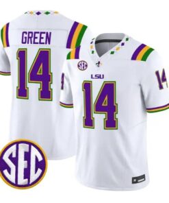 Trey'Dez Green #14 LSU Tigers Jersey 2026 Mardi Gras Edition All Stitched 6 Trey'Dez Green #14 LSU Tigers Jersey 2026 Mardi Gras Edition All Stitched by My Store NCAA Football Jerseys