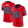 Ty Chan Jersey #69 UConn Huskies 2026 Vapor Limited Football All Stitched 4 Ty Chan Jersey #69 UConn Huskies 2026 Vapor Limited Football All Stitched by My Store NCAA Football Jerseys