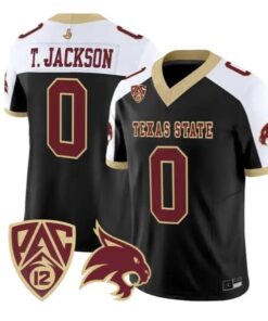 Tymere Jackson Jersey #0 Texas State Bobcats 2026 Vapor All Stitched by My Store NCAA Football Jerseys