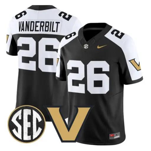 Vanderbilt Jersey #26 Vanderbilt Commodores 2026 Vapor V2 All Stitched 1 Vanderbilt Jersey #26 Vanderbilt Commodores 2026 Vapor V2 All Stitched by My Store NCAA Football Jerseys