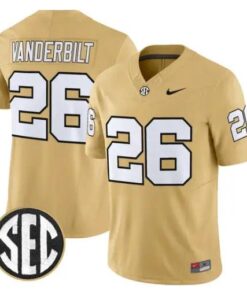 Vanderbilt Jersey #26 Vanderbilt Commodores 2026 Vapor V2 All Stitched 7 Vanderbilt Jersey #26 Vanderbilt Commodores 2026 Vapor V2 All Stitched by My Store NCAA Football Jerseys
