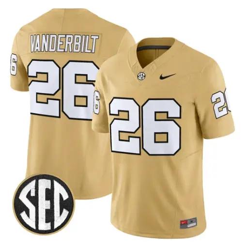 Vanderbilt Jersey #26 Vanderbilt Commodores 2026 Vapor V2 All Stitched 3 Vanderbilt Jersey #26 Vanderbilt Commodores 2026 Vapor V2 All Stitched by My Store NCAA Football Jerseys