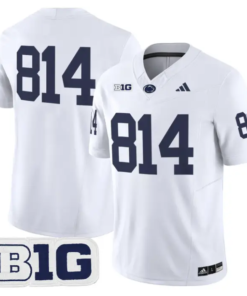 WHITEOUT Jersey #814 Penn State 2026 No Name on Back Limited Stitched 6 WHITEOUT Jersey #814 Penn State 2026 No Name on Back Limited Stitched by My Store NCAA Football Jerseys
