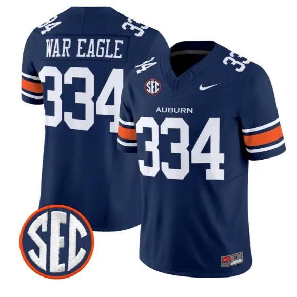 War Eagle #334 Auburn Tigers Jersey 2026 Vapor Limited All Stitched 2 War Eagle #334 Auburn Tigers Jersey 2026 Vapor Limited All Stitched by My Store NCAA Football Jerseys
