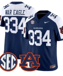 War Eagle #334 Auburn Tigers Jersey 2026 Vapor Limited All Stitched by My Store NCAA Football Jerseys