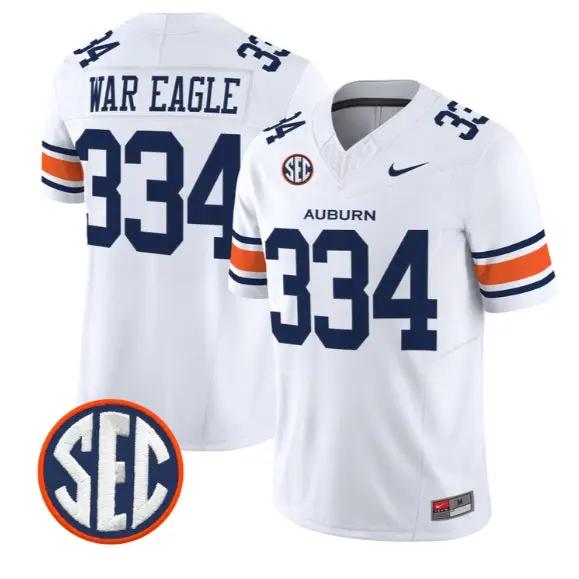 War Eagle #334 Auburn Tigers Jersey 2026 Vapor Limited All Stitched 3 War Eagle #334 Auburn Tigers Jersey 2026 Vapor Limited All Stitched by My Store NCAA Football Jerseys
