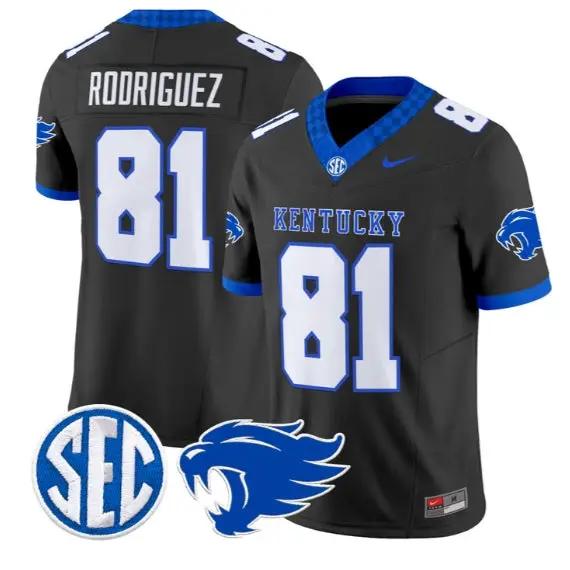 Willie Rodriguez #81 Kentucky Wildcats Jersey 2026 Limited Stitched 2 Willie Rodriguez #81 Kentucky Wildcats Jersey 2026 Limited Stitched by My Store NCAA Football Jerseys