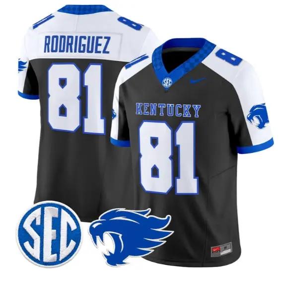 Willie Rodriguez #81 Kentucky Wildcats Jersey 2026 Limited Stitched 1 Willie Rodriguez #81 Kentucky Wildcats Jersey 2026 Limited Stitched by My Store NCAA Football Jerseys