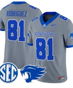 Willie Rodriguez #81 Kentucky Wildcats Jersey 2026 Limited Stitched 9 Willie Rodriguez #81 Kentucky Wildcats Jersey 2026 Limited Stitched by My Store NCAA Football Jerseys