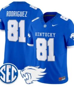 Willie Rodriguez #81 Kentucky Wildcats Jersey 2026 Limited Stitched 11 Willie Rodriguez #81 Kentucky Wildcats Jersey 2026 Limited Stitched by My Store NCAA Football Jerseys
