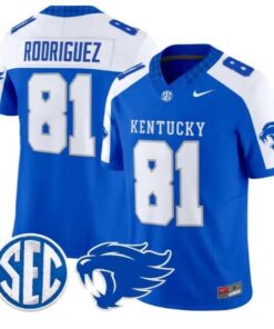 Willie Rodriguez #81 Kentucky Wildcats Jersey 2026 Limited Stitched 10 Willie Rodriguez #81 Kentucky Wildcats Jersey 2026 Limited Stitched by My Store NCAA Football Jerseys