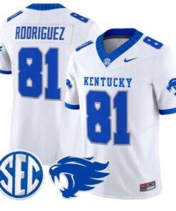 Willie Rodriguez #81 Kentucky Wildcats Jersey 2026 Limited Stitched 12 Willie Rodriguez #81 Kentucky Wildcats Jersey 2026 Limited Stitched by My Store NCAA Football Jerseys