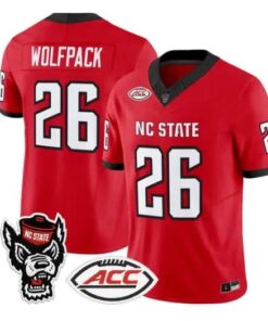 Wolfpack Jersey #26 NC State Wolfpack 2026 Vapor Limited All Stitched by My Store NCAA Football Jerseys