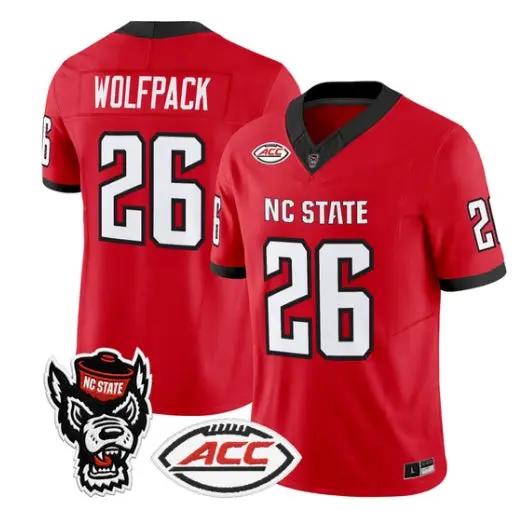 Wolfpack Jersey #26 NC State Wolfpack 2026 Vapor Limited All Stitched 2 Wolfpack Jersey #26 NC State Wolfpack 2026 Vapor Limited All Stitched by My Store NCAA Football Jerseys