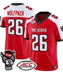 Wolfpack Jersey #26 NC State Wolfpack 2026 Vapor Limited All Stitched by My Store NCAA Football Jerseys